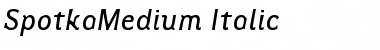 Download SpotkaMedium Italic Font Download SpotkaMedium Italic Font
