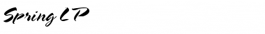 Download Spring LP Font Download Spring LP Font