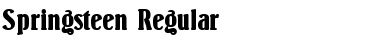 Download Springsteen Font Download Springsteen Font
