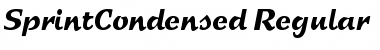 Download SprintCondensed Font Download SprintCondensed Font