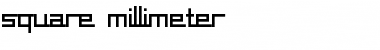 Download square-millimeter Font Download square-millimeter Font