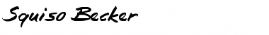 Download Squiso Becker Font Download Squiso Becker Font