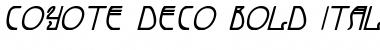 Download Coyote Deco Bold Italic Font Download Coyote Deco Bold Italic Font