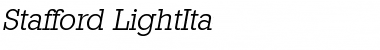 Download Stafford-LightIta Font Download Stafford-LightIta Font