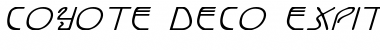 Download Coyote Deco ExpItal Font Download Coyote Deco ExpItal Font