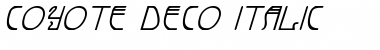 Download Coyote Deco Italic Font Download Coyote Deco Italic Font