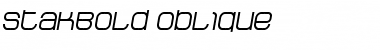 Download StakBold Oblique Font Download StakBold Oblique Font
