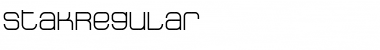 Download StakRegular Font Download StakRegular Font