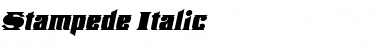 Download Stampede Italic Font Download Stampede Italic Font