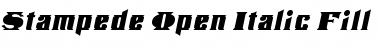 Download Stampede Open Italic Fill Font Download Stampede Open Italic Fill Font