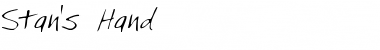 Download Stan's Hand Font Download Stan's Hand Font