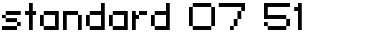 Download standard 07_51 Font Download standard 07_51 Font