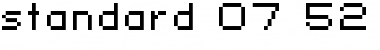 Download standard 07_52 Font Download standard 07_52 Font