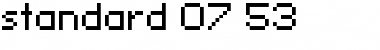 Download standard 07_53 Font Download standard 07_53 Font