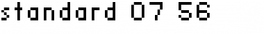 Download standard 07_56 Font Download standard 07_56 Font