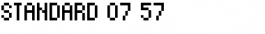 Download standard 07_57 Font Download standard 07_57 Font