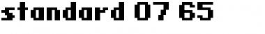 Download standard 07_65 Font Download standard 07_65 Font
