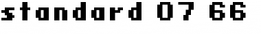 Download standard 07_66 Font Download standard 07_66 Font