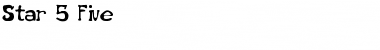 Download Star 5 Five Font Download Star 5 Five Font