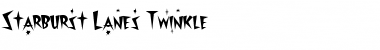 Download Starburst Lanes Twinkle Font Download Starburst Lanes Twinkle Font