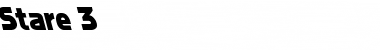 Download Stare 3 Font Download Stare 3 Font