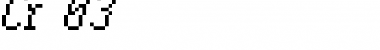 Download Cr-03 Font Download Cr-03 Font