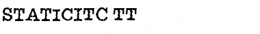 Download StaticITC TT Font Download StaticITC TT Font