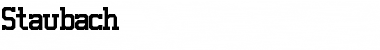 Download Staubach Font Download Staubach Font