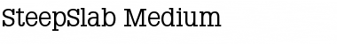 Download SteepSlab-Medium Font Download SteepSlab-Medium Font