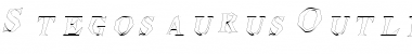 Download StegosaurusOutline Font Download StegosaurusOutline Font