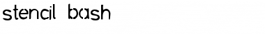 Download stencil bash Font Download stencil bash Font