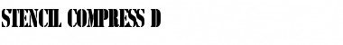Download Stencil Compress D Font Download Stencil Compress D Font