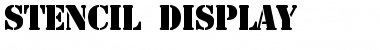 Download Stencil Display Font Download Stencil Display Font