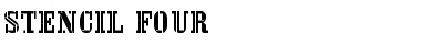 Download Stencil Four Font Download Stencil Four Font