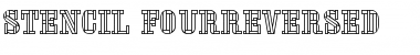 Download Stencil FourReversed Font Download Stencil FourReversed Font