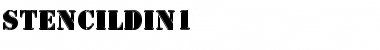 Download StencilDIn1 Font Download StencilDIn1 Font