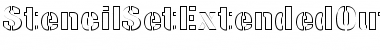 Download StencilSetExtendedOutline Font Download StencilSetExtendedOutline Font