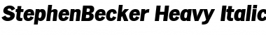 Download StephenBecker-Heavy Font Download StephenBecker-Heavy Font