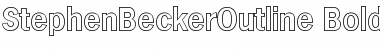 Download StephenBeckerOutline Font Download StephenBeckerOutline Font