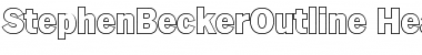 Download StephenBeckerOutline-Heavy Font Download StephenBeckerOutline-Heavy Font