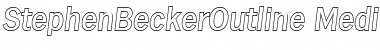 Download StephenBeckerOutline-Medium Font Download StephenBeckerOutline-Medium Font