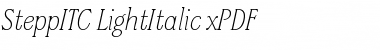 Download SteppITC-LightItalic xPDF Font Download SteppITC-LightItalic xPDF Font