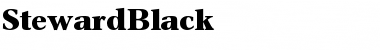 Download StewardBlack Font Download StewardBlack Font