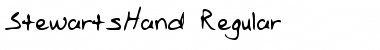 Download StewartsHand Font Download StewartsHand Font