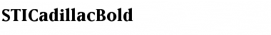 Download STICadillacBold Font Download STICadillacBold Font