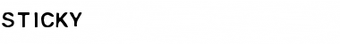 Download Sticky Font Download Sticky Font