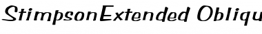 Download StimpsonExtended Font Download StimpsonExtended Font