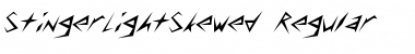 Download StingerLightSkewed Font Download StingerLightSkewed Font