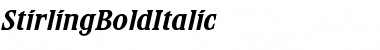 Download StirlingBoldItalic Font Download StirlingBoldItalic Font