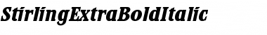 Download StirlingExtraBoldItalic Font Download StirlingExtraBoldItalic Font